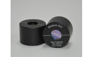 Glan Laser Polarizers of Alpha-BBO D10.0mm 200-300nm with Round Mount